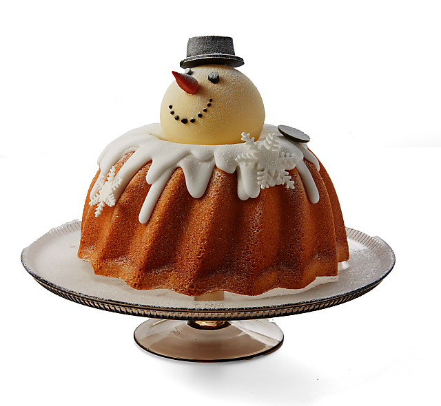 'Kerstcake tulband 'snowman'